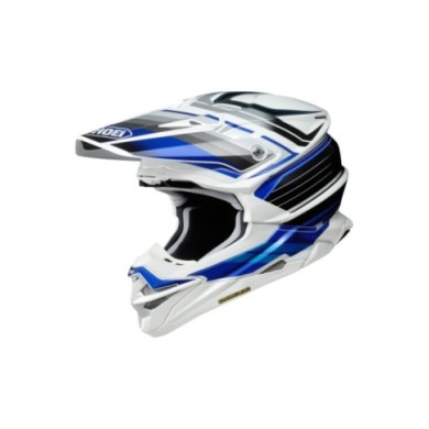 SHOEI Casque Motocross VFX-WR Pinnacle TC-2, blanc-bleu-noir