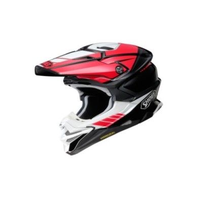 SHOEI Motocrosshelm VFX-WR 06 JAMMER TC-1 rot-weiss-schwarz