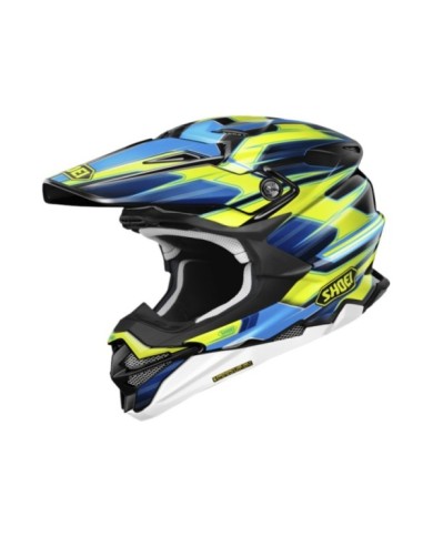 SHOEI Motocrosshelm VFX-WR 06 Sparkle TC-3 schwarz-gelb-weiss