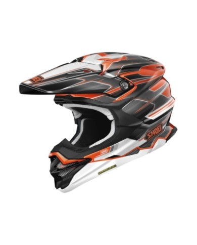 SHOEI Motocrosshelm VFX-WR 06 Sparkle TC-8 schwarz-orange-weiss