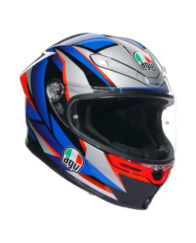 AGV Integralhelm K6 S Multi Slashcut schwarz-blau-rot