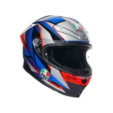 AGV Integralhelm K6 S Multi Slashcut schwarz-blau-rot