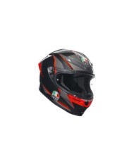 AGV Integralhelm K6 S Multi Slashcut schwarz-grau-rot
