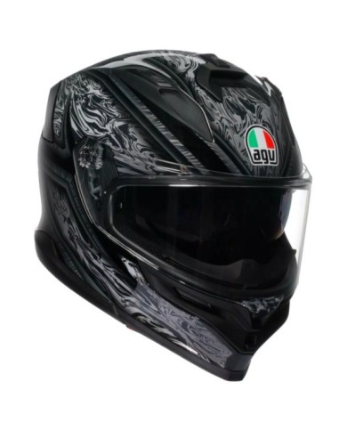AGV Casco integrale K7 Damascus nero-argento