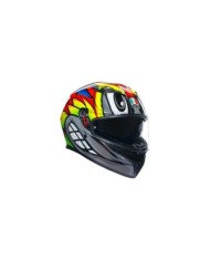 AGV Casque intégral K3 Multi Birdy 2.0 gris-jaune-rouge