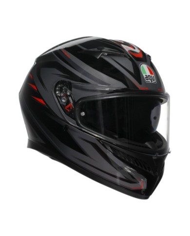AGV Casque intégral K3 Syth noir-rouge