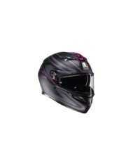 AGV Casque intégral K3 Syth noir mat gris rose