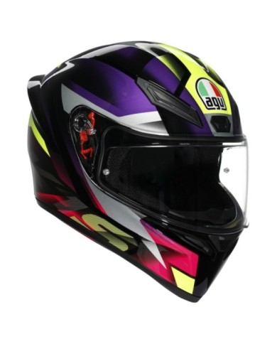 AGV Casco integrale K1 S Fastlap nero-viola-rosa