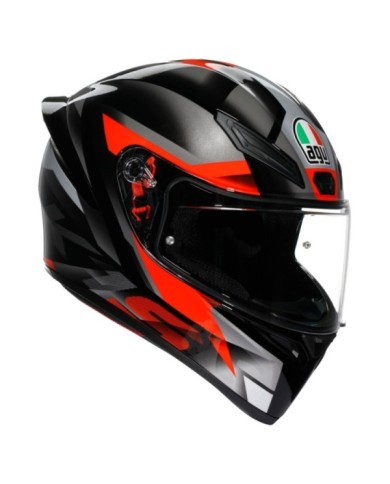 AGV Casque intégral K1 S Fastlap noir-gris-rouge