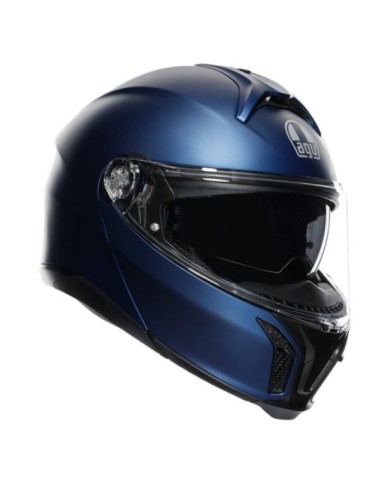 AGV Casque modulable Tourmodular Solid Uni mat bleu