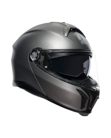 AGV Casque modulable Tourmodular Solid Uni mat gris