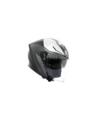 AGV Casque jet K5 Evo Control matte black and white