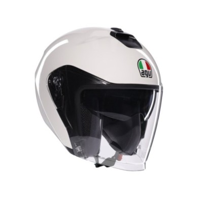 AGV Casque jet Irides Mono Uni blanc