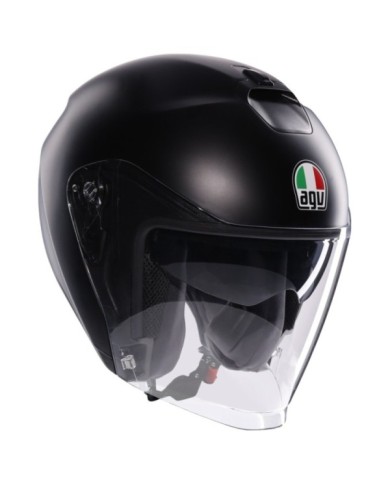 AGV Casque jet Irides Mono Uni noir mat
