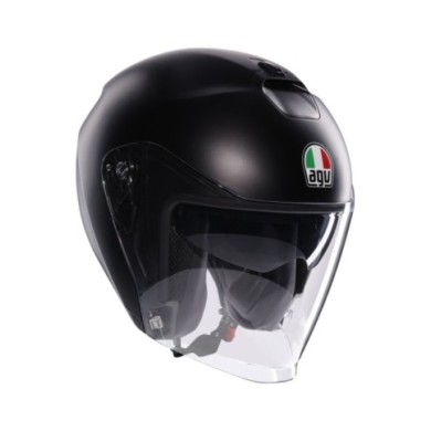 AGV Casque jet Irides Mono Uni noir mat