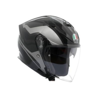 AGV Casque jet K5 Evo Tune gris-noir