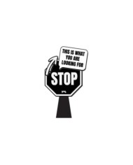 gms SHOP DESK STOP SIGN - gms