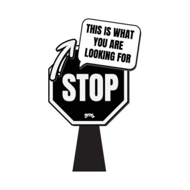 gms SHOP DESK STOP SIGN - gms