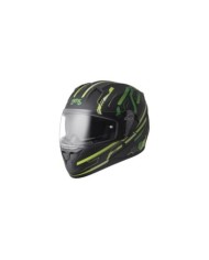 gms Casque intégrale Hexago Graphic mat-vert