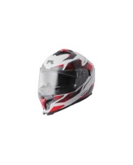 gms Casque intégrale Gelero blanc-rouge-gris