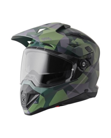 gms Casco adventure Adventus Camo opaco verde-nero mimetico