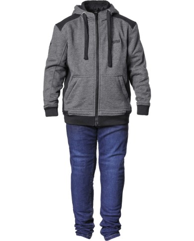 gms Hoodie Grizzly Junior schwarz-anthrazit