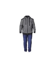 gms Felpa con cappuccio Grizzly Junior nero-antracite