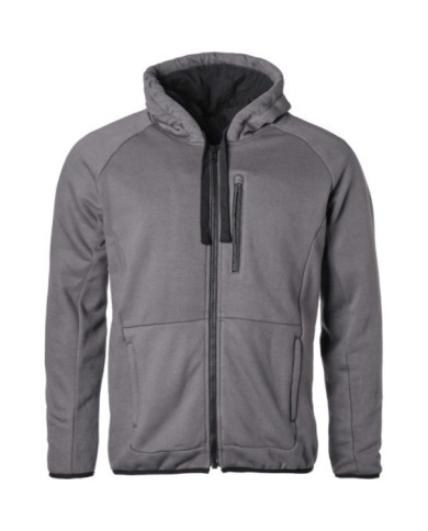 gms Hoodie Aras Zip grau