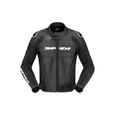 SPIDI Veste en cuir Hyper-V Pro Perforated noir-blanc