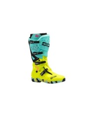 SIDI Bottes MX Crossair X vert menthe-jaune fluo-noir