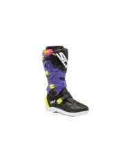 SIDI Bottes MX Crossfire 3 SRS violet-noir et jaune fluo