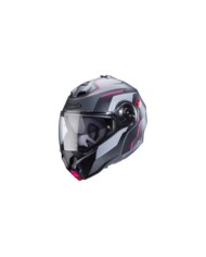 Caberg Casque modulable Duke Evo Move gris mat noir fuchsia