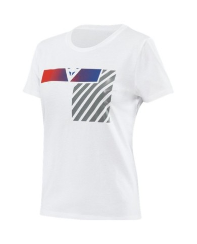 Dainese Dames T-Shirt Illusion blanc-gris-rouge