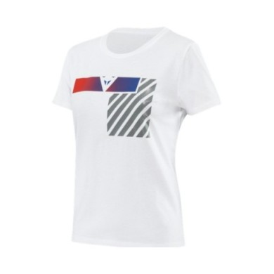 Dainese Dames T-Shirt Illusion blanc-gris-rouge