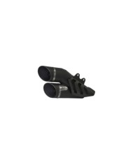 ZARD Kit Slip-On en acier inoxydable noir, homologué E4