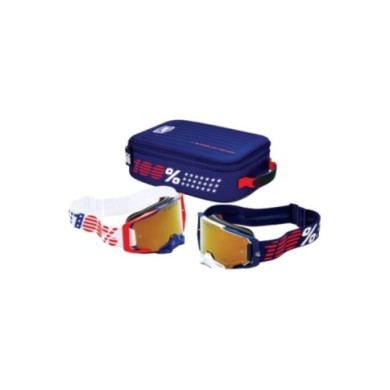 100percent 100% Dual Armega Patriot Pro Pack - White Navy