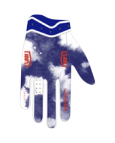 100percent 100% ITRACK Gloves red white blue