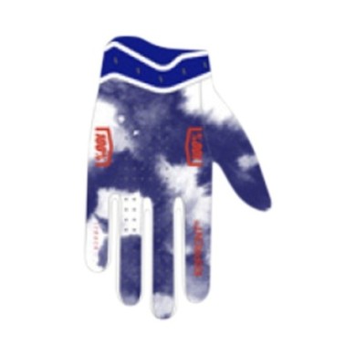 100percent 100% ITRACK Gloves red white blue