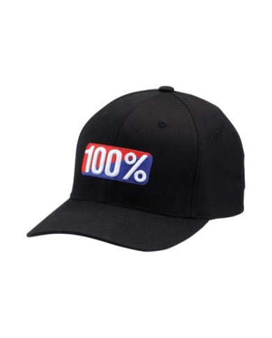 100percent Classic Flexfit Cap X-Fit Black schwarz S