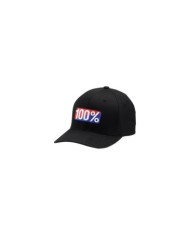 100percent Classic Flexfit Cap X-Fit Black schwarz S