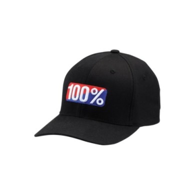 100percent Classic Flexfit Cap X-Fit Black schwarz S