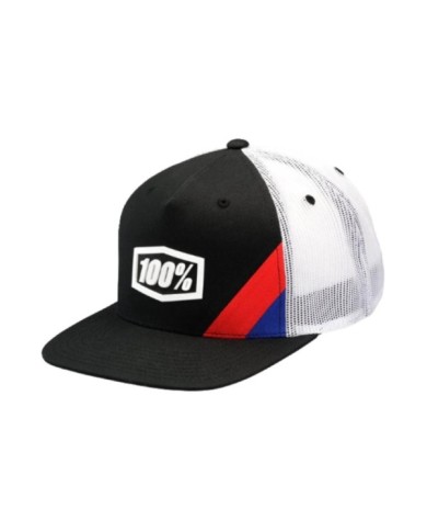 100percent Cornerstone Trucker Cap AJ Fit Black schwarz