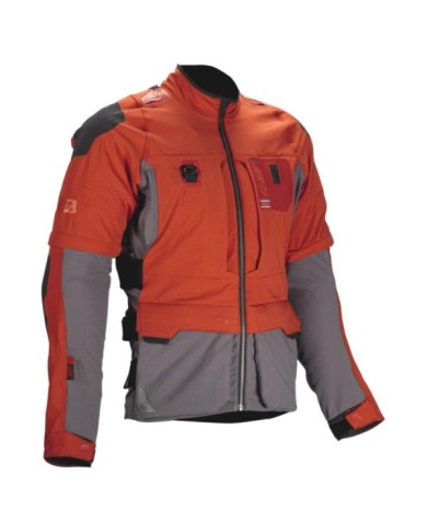 Leatt Adventure Jacket ADV Rally 5.5 V25 rouge-orange-gris-noir