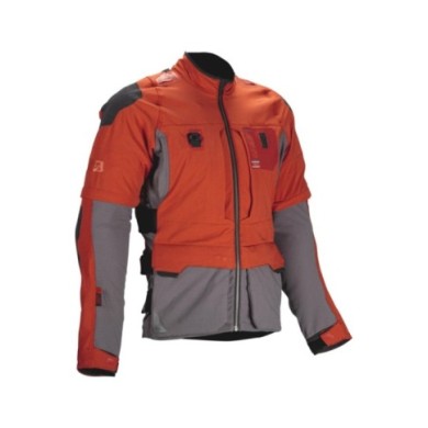 Leatt Adventure Jacket ADV Rally 5.5 V25 rouge-orange-gris-noir