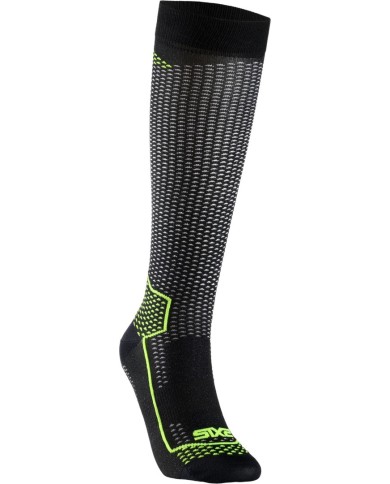 SIXS Chaussettes hautes LONG V3 Unisexe noir carbone