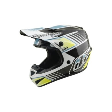 Troy Lee Designs Youth GP PRO Helmet - Segment gray-blue-yellow
