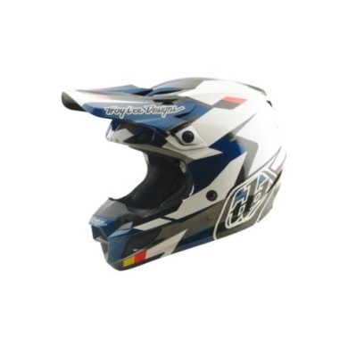 Troy Lee Designs SE5 Polycarbonate Helmet - Roamer white-blue-black