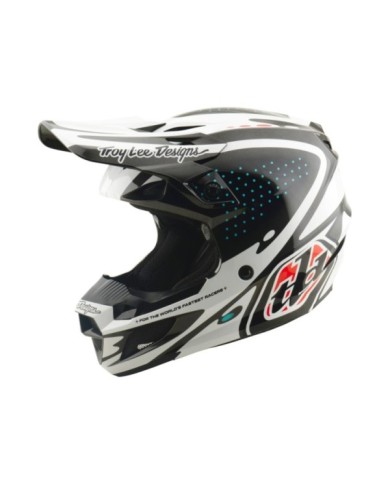 Troy Lee Designs SE5 Polycarbonate Helmet - The Line white-black-red