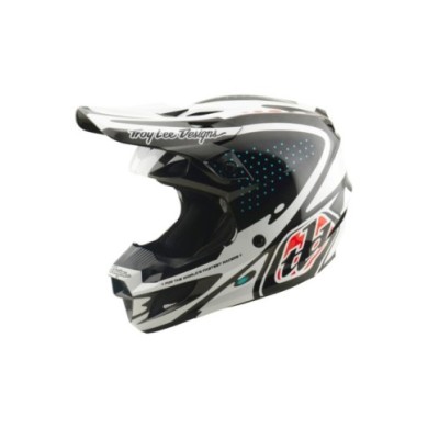 Troy Lee Designs SE5 Polycarbonate Helmet - The Line white-black-red