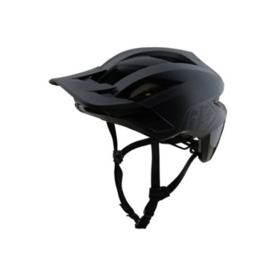 Troy Lee Designs Flowline Helmet W Mips - Point black-dark gray XS